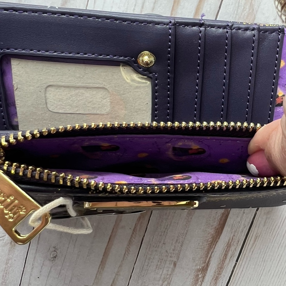 Loungefly Disney Parks Purple Starry Wallet - Picture 8 of 11